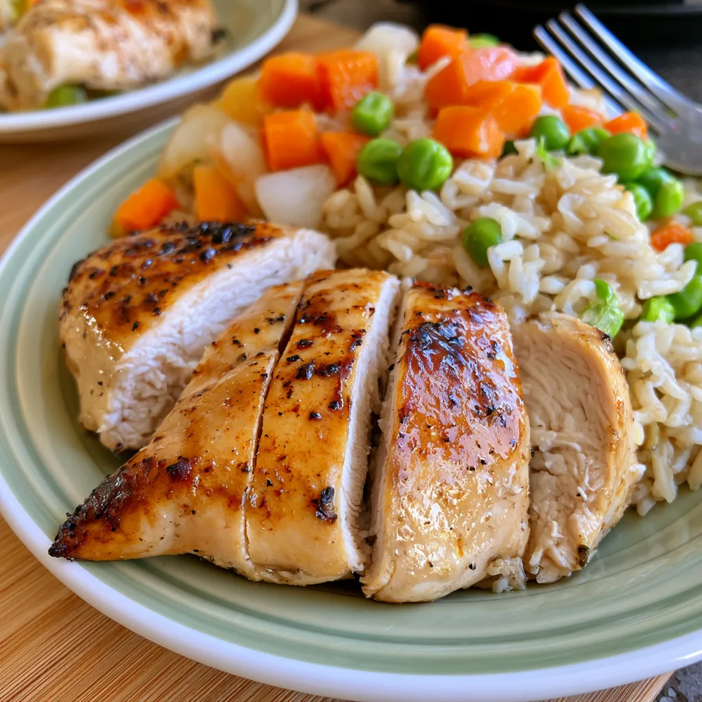 easy crockpot chicken and rice
