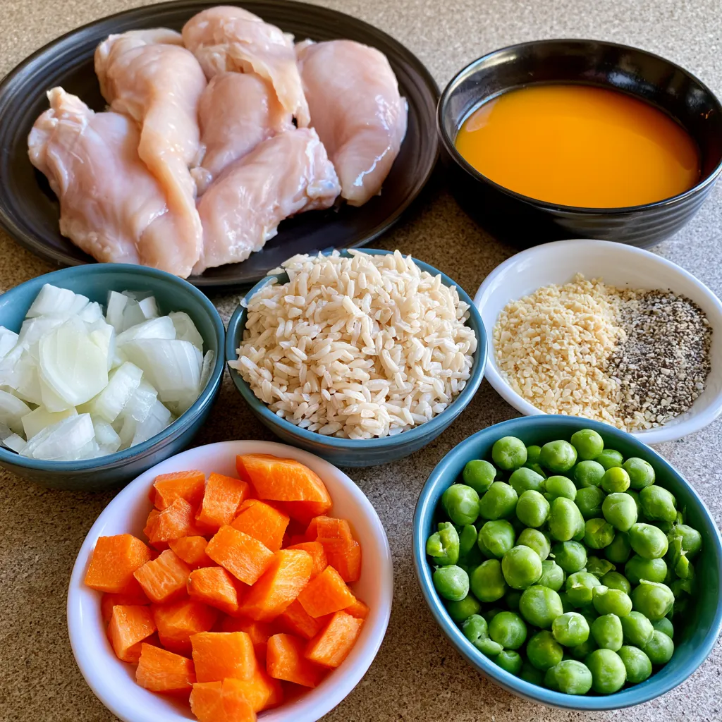 easy crockpot chicken and rice