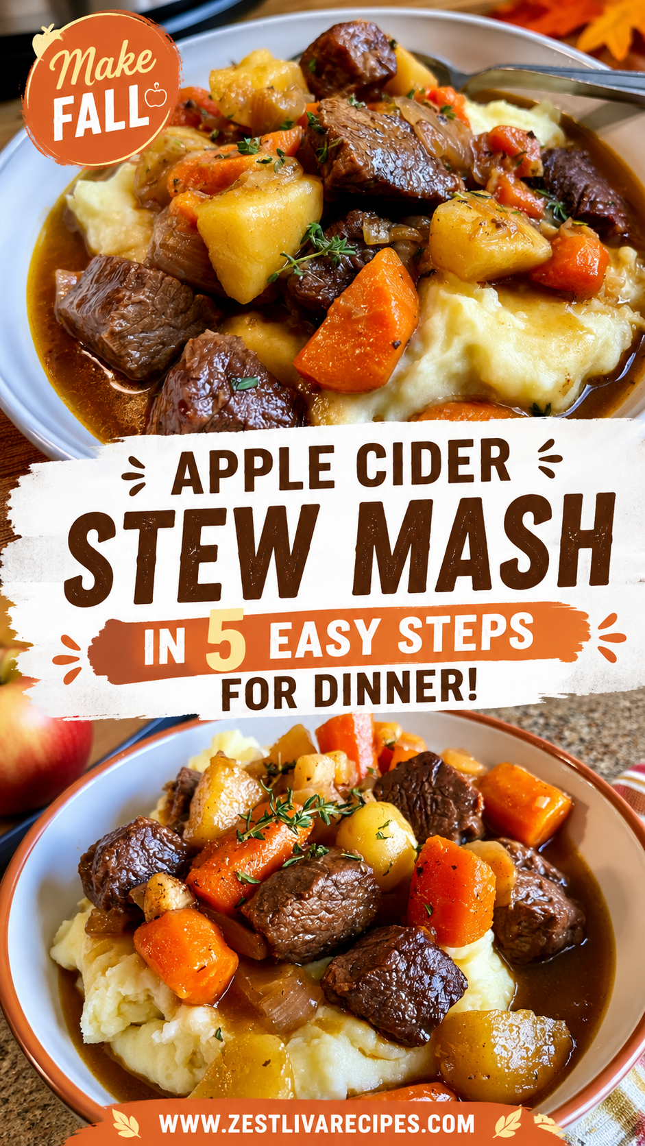 fall apple cider stew mash