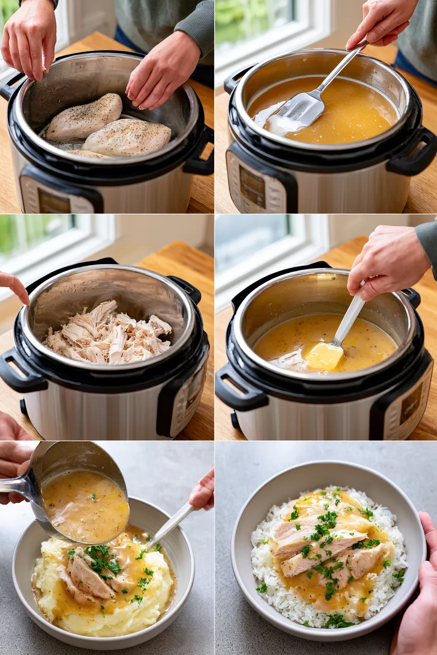 instant pot chicken and gravy