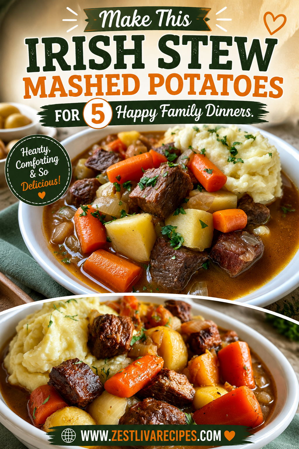 irish stew with mashed potatoes