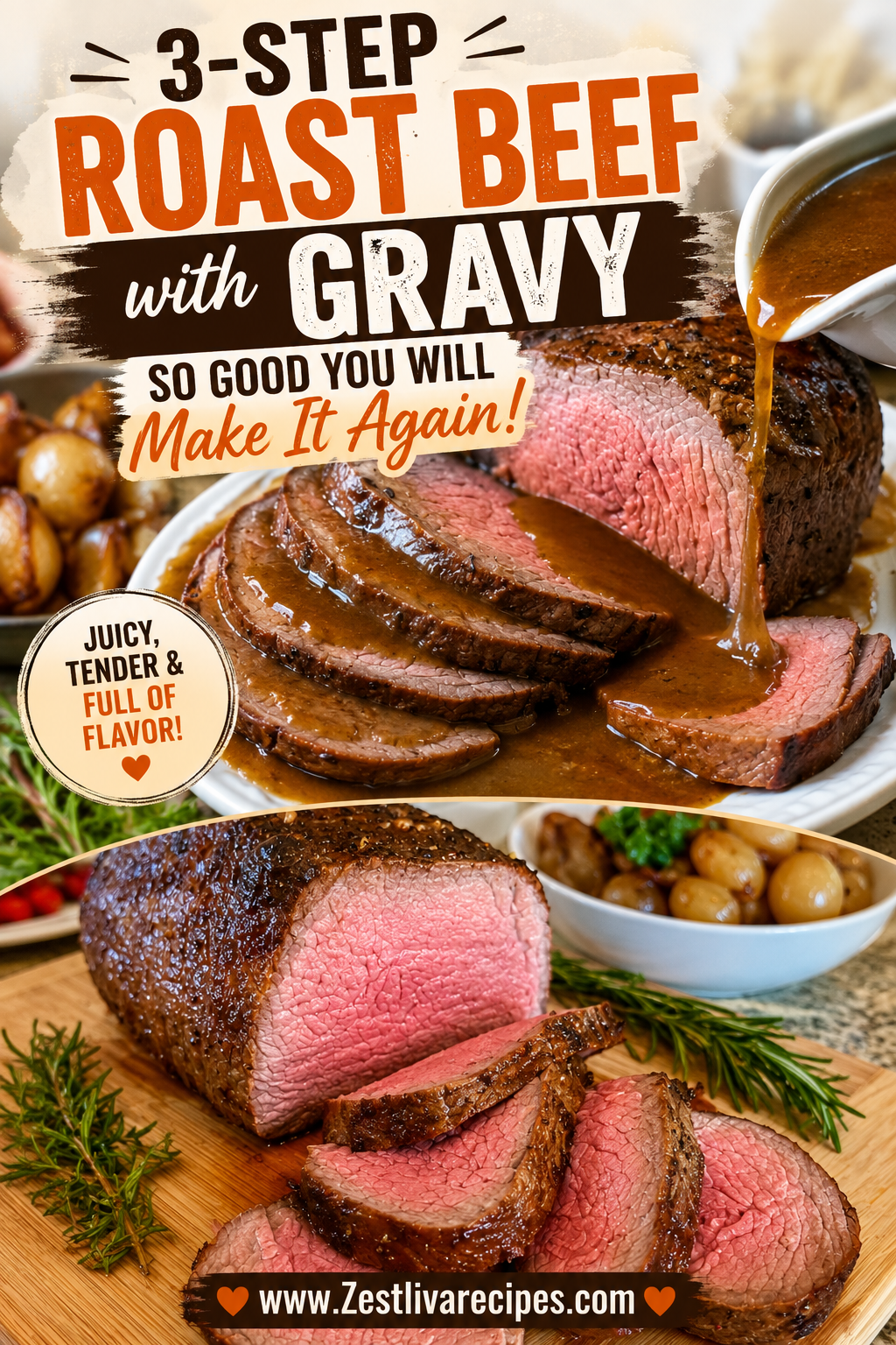 roast beef with gravy