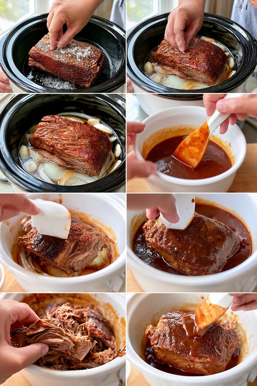 slow cooker bbq beef brisket