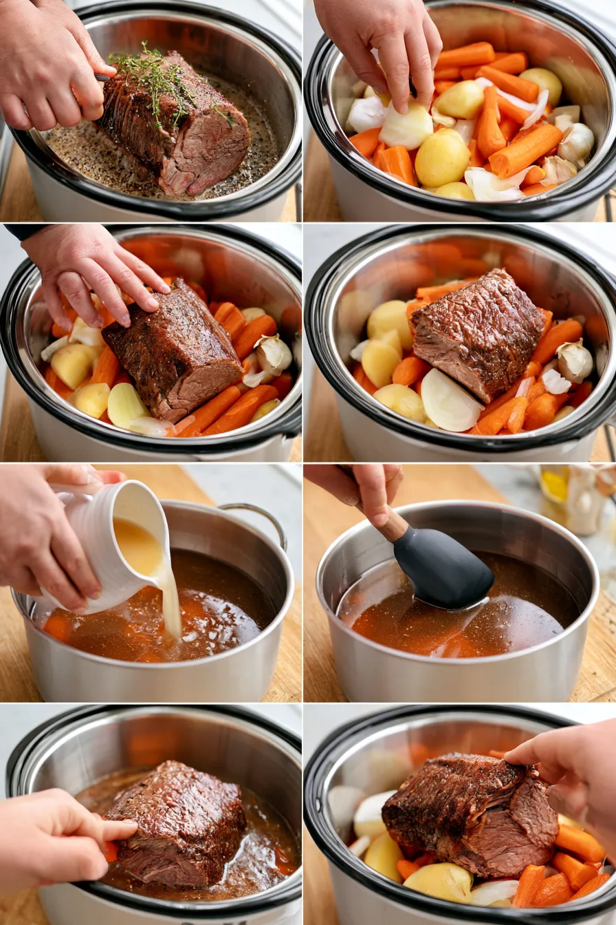 slow cooker beef pot roast