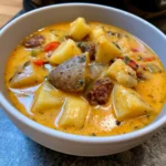 slow cooker cajun potato soup