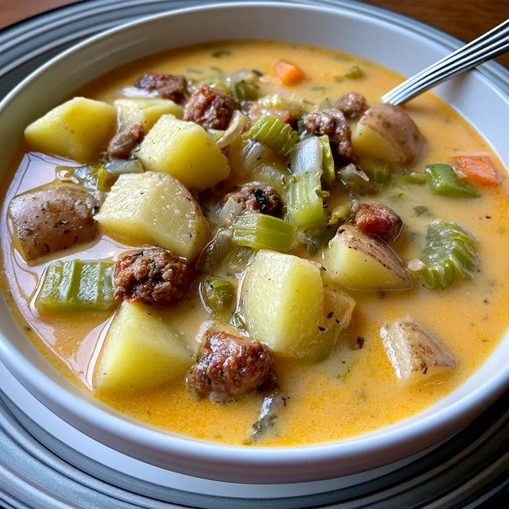 slow cooker cajun potato soup