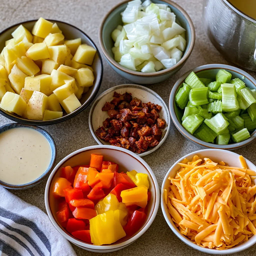slow cooker cajun potato soup