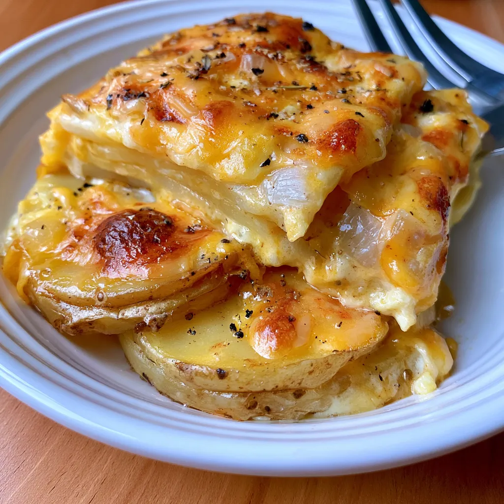 slow cooker cheesy scalloped potatoes