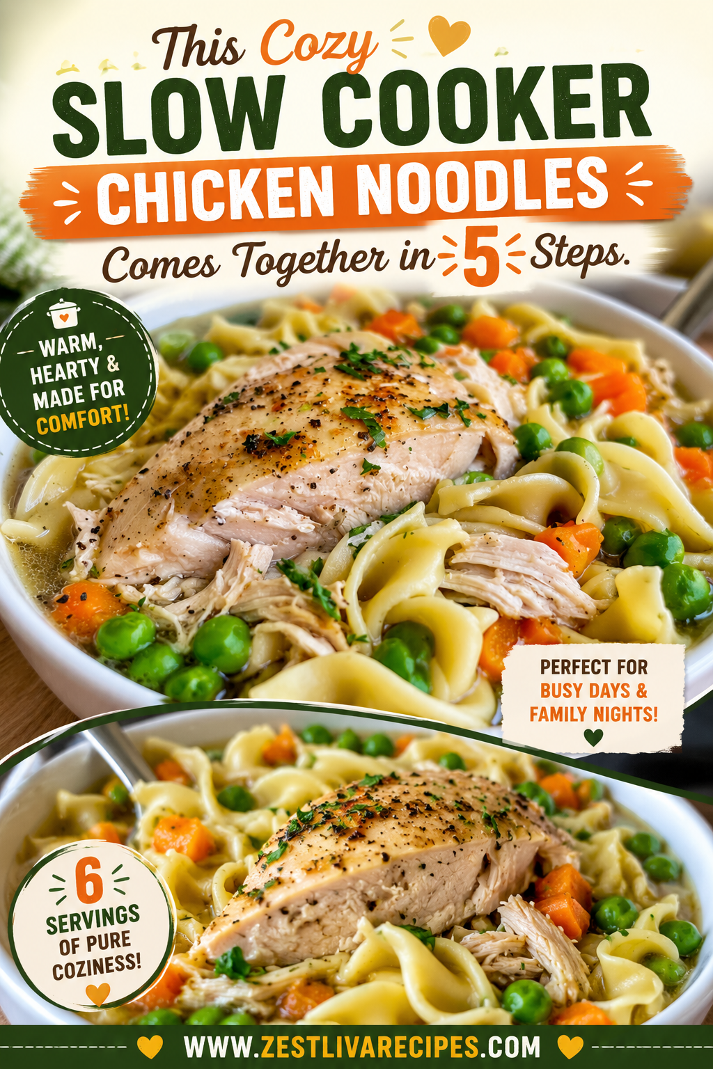 slow cooker chicken and noodles