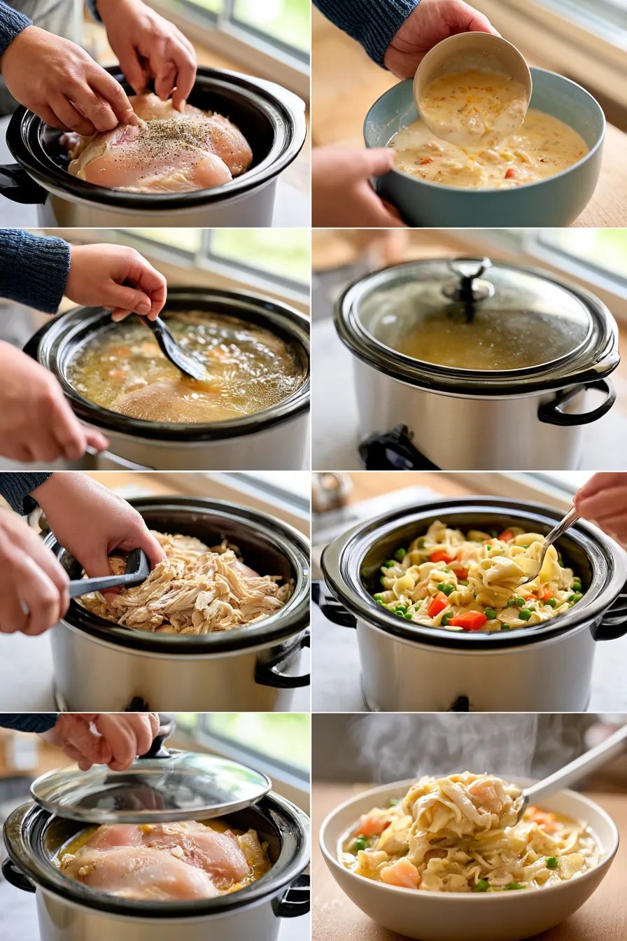 slow cooker chicken and noodles