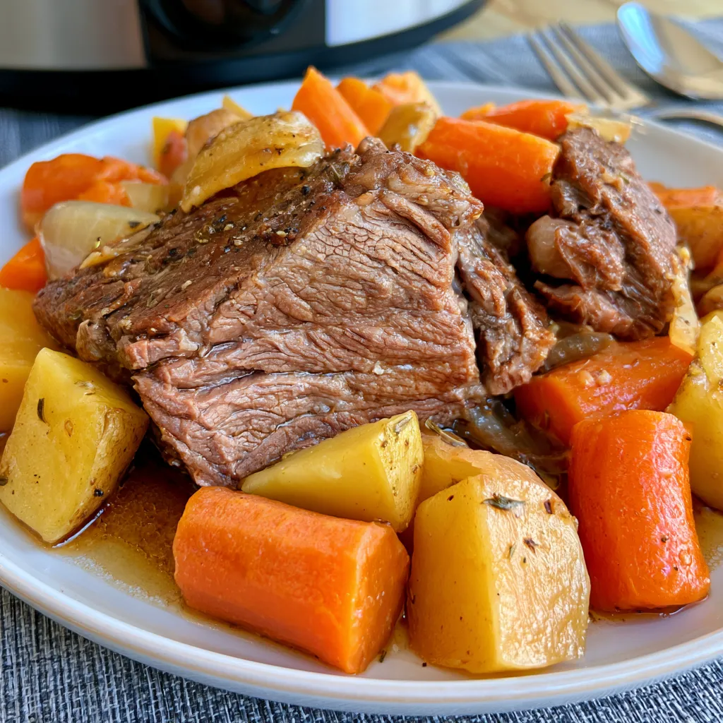 slow cooker chuck roast