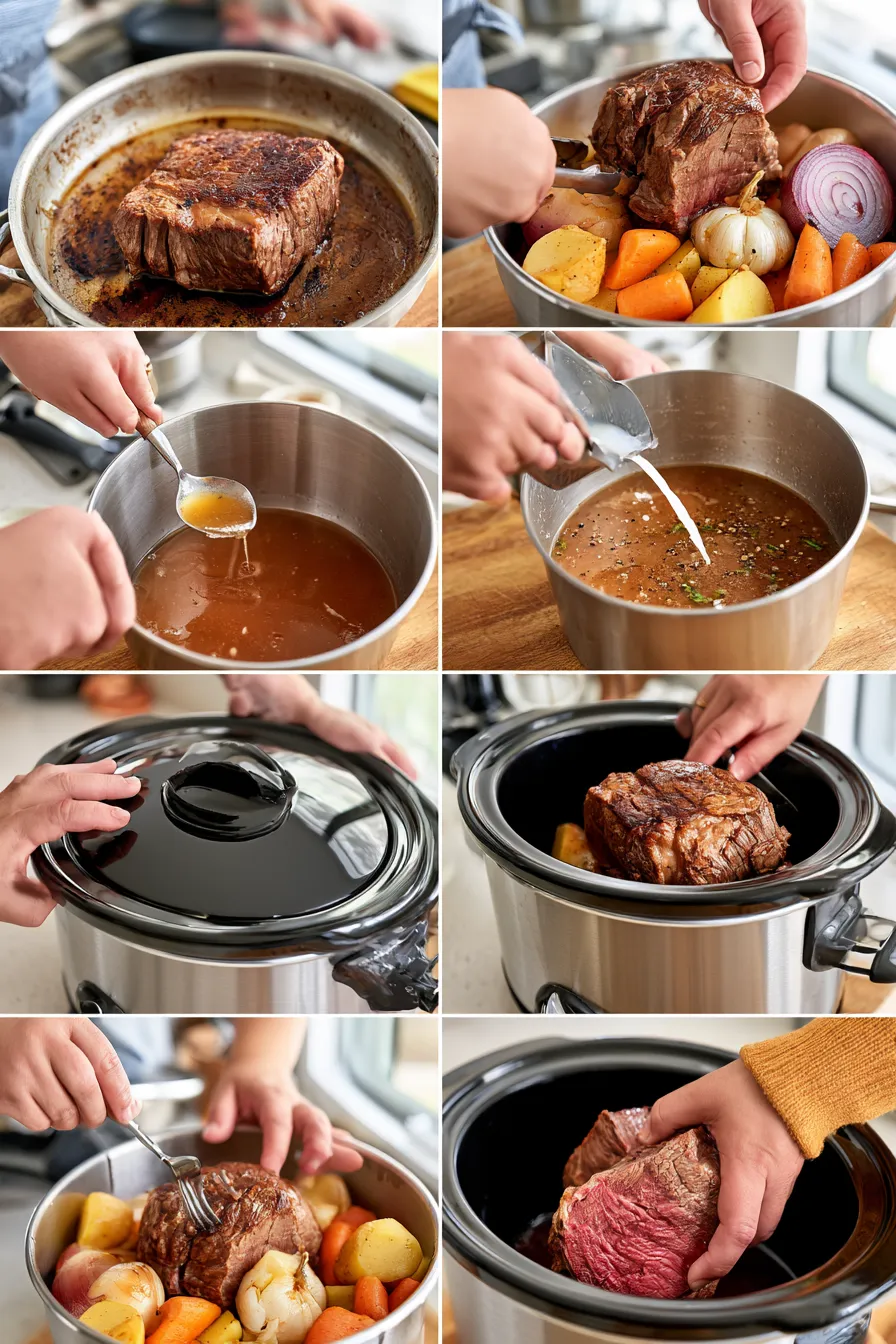 slow cooker chuck roast