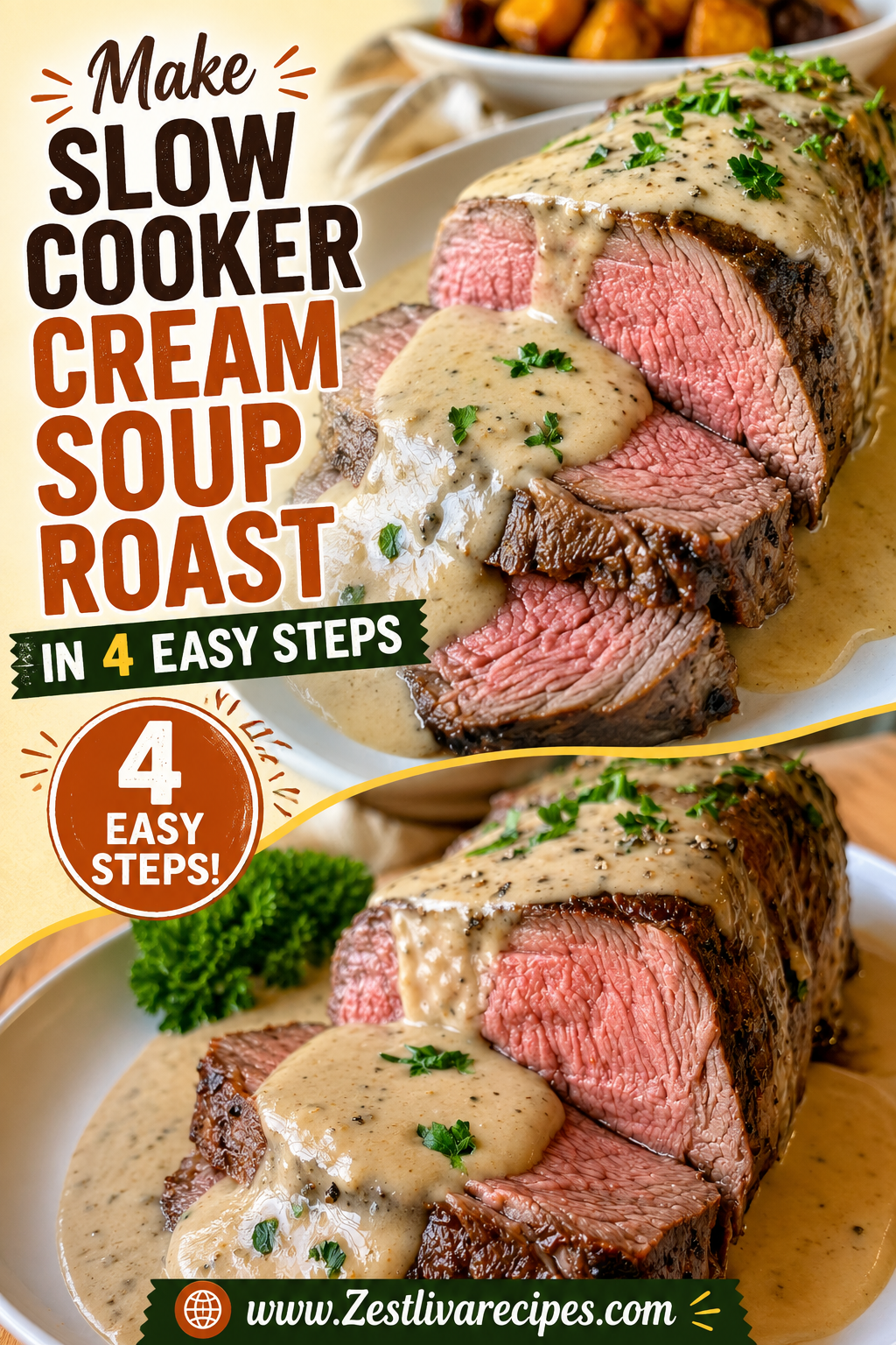 slow cooker cream soup roast