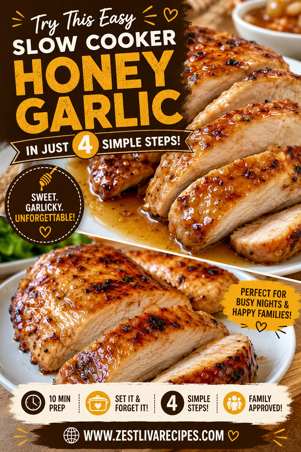 slow cooker honey garlic chicken breast