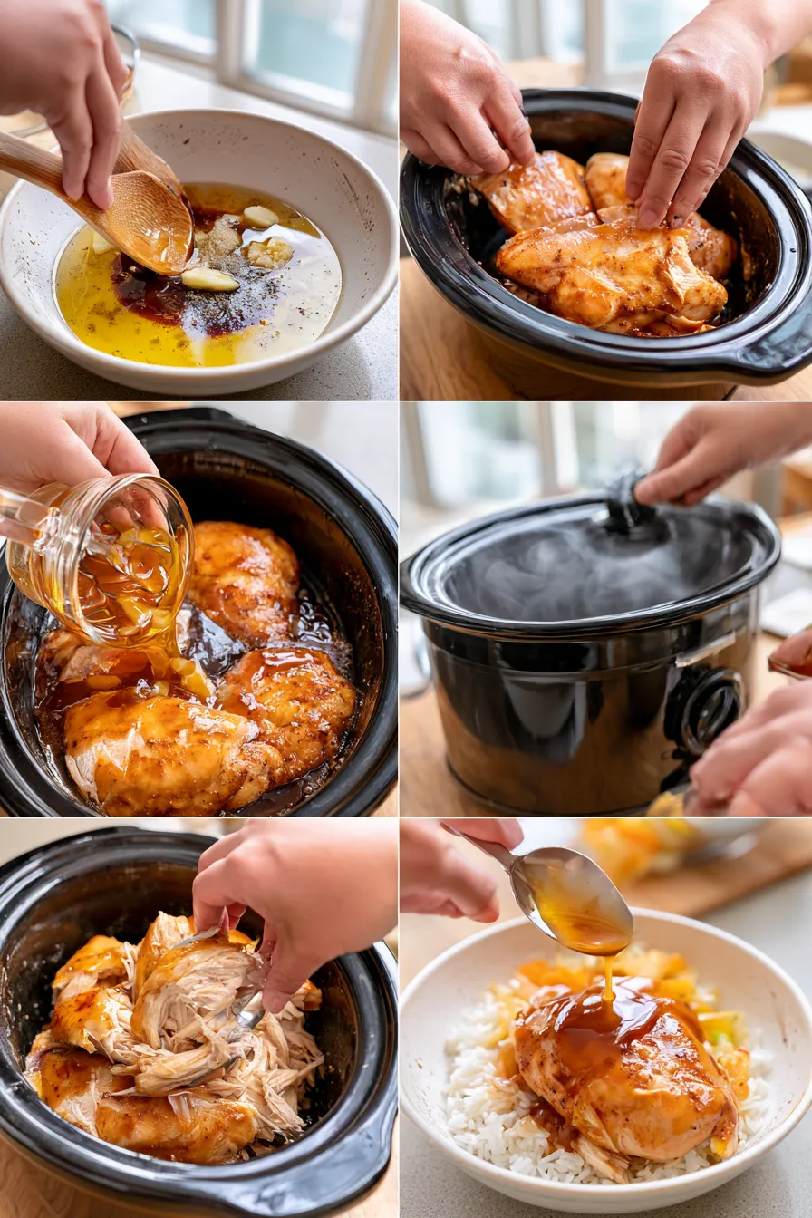 slow cooker honey garlic chicken breast