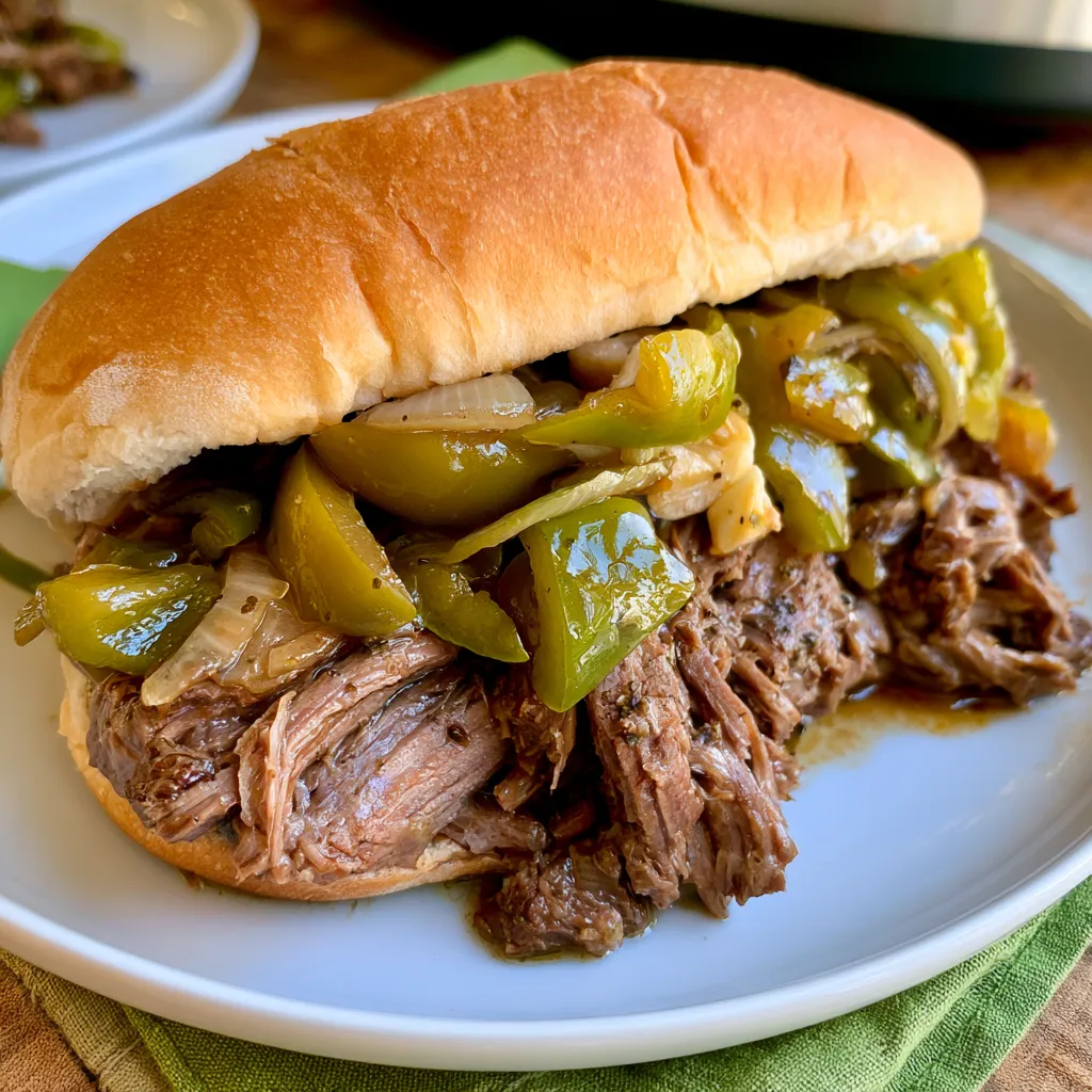 slow cooker italian beef