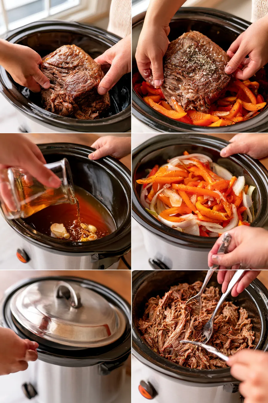 slow cooker italian beef