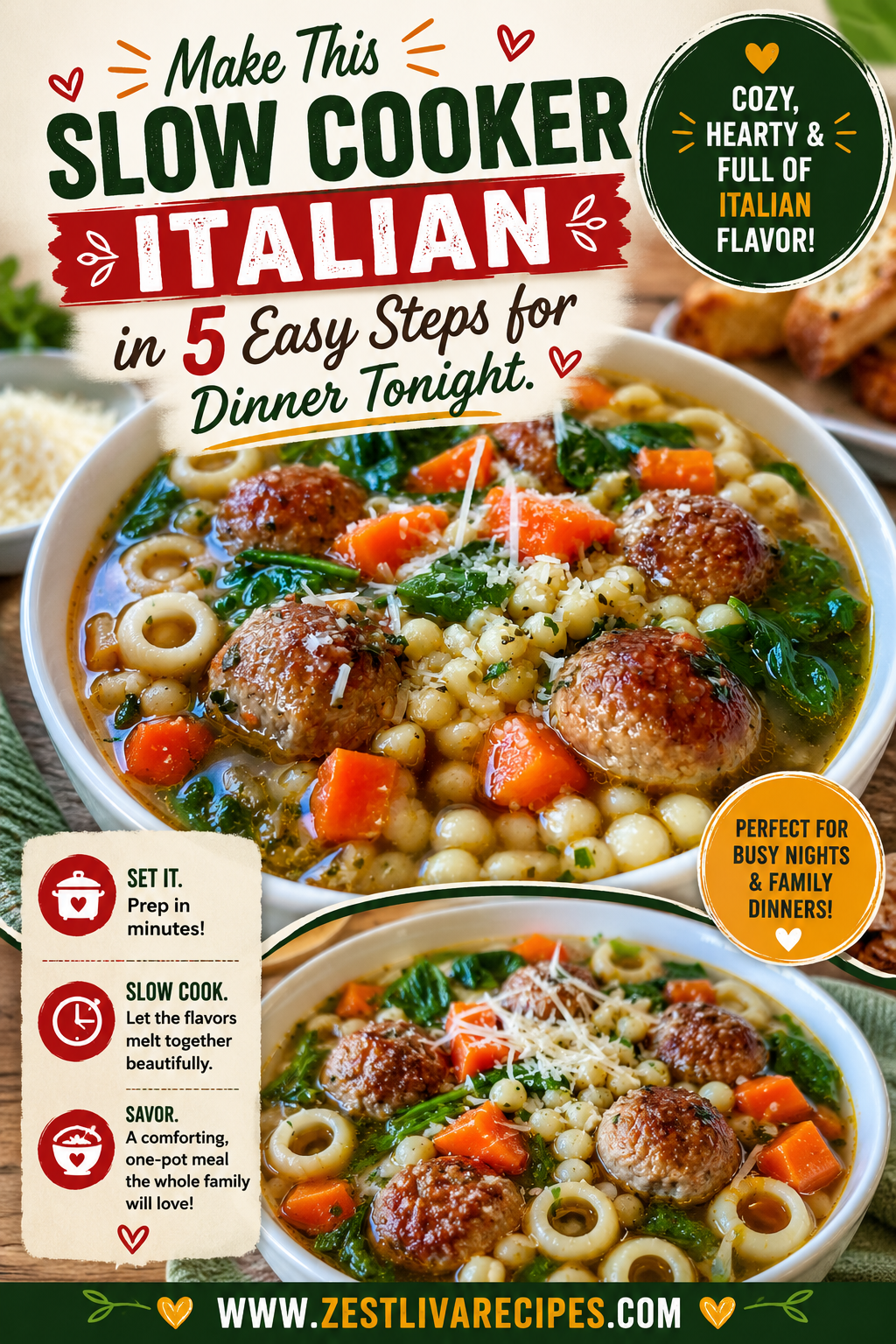 slow cooker italian wedding soup