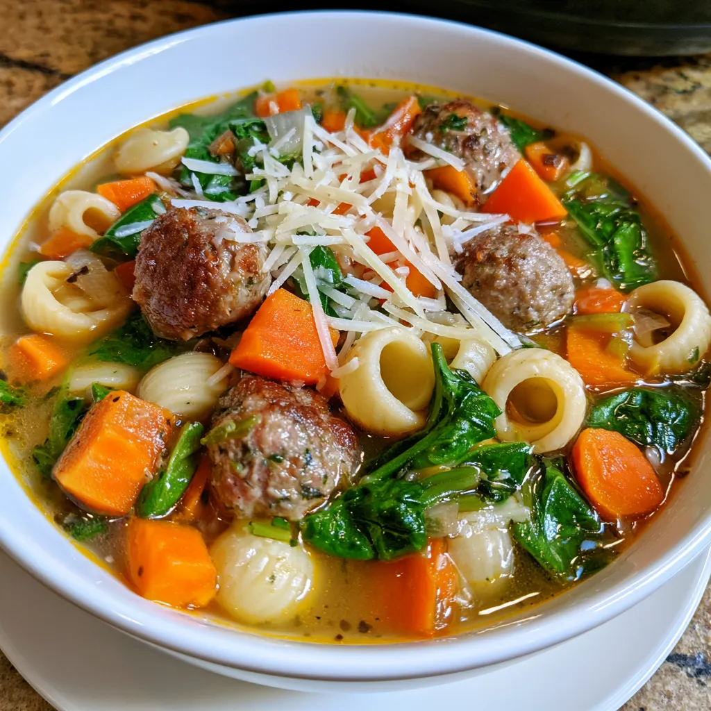 slow cooker italian wedding soup
