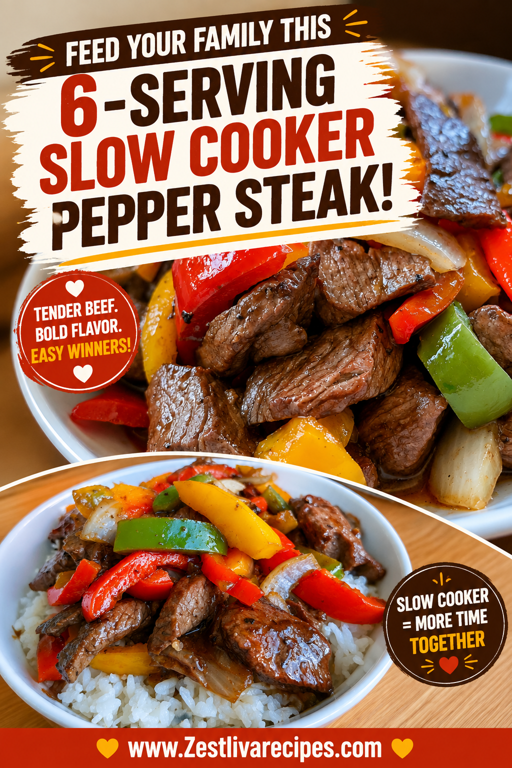 slow cooker pepper steak