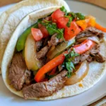 slow cooker pepper steak tacos