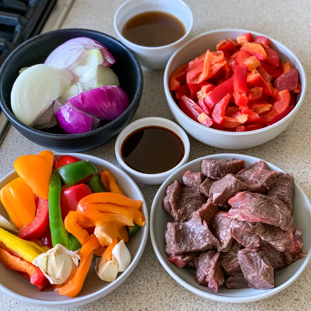 slow cooker pepper steak tacos