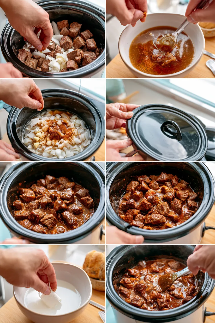 slow cooker steak bites