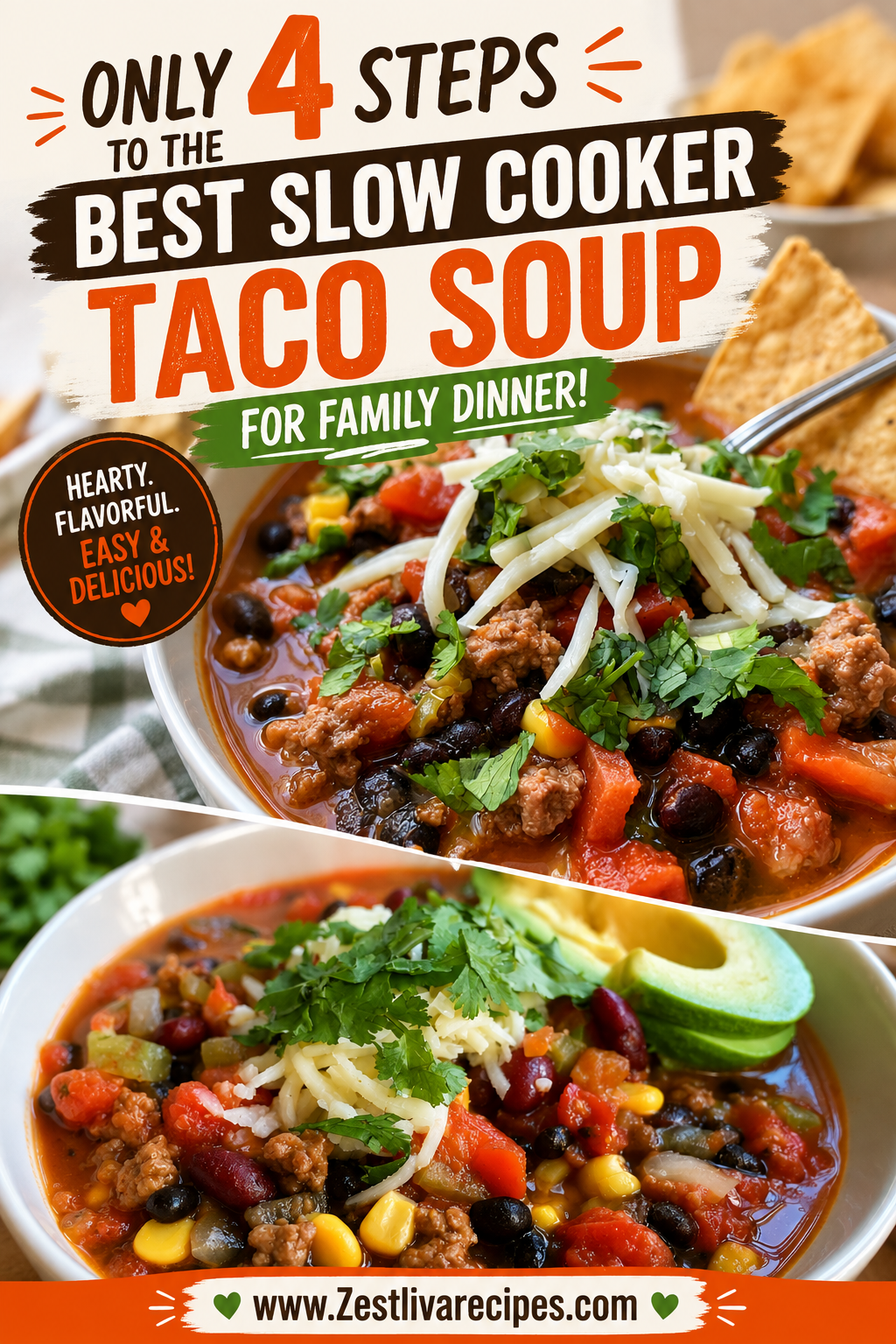 slow cooker taco soup