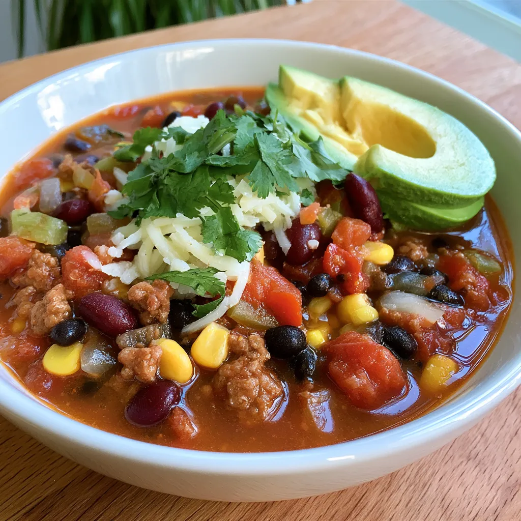 slow cooker taco soup