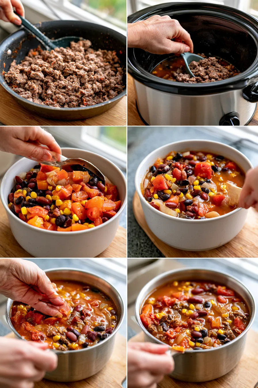 slow cooker taco soup