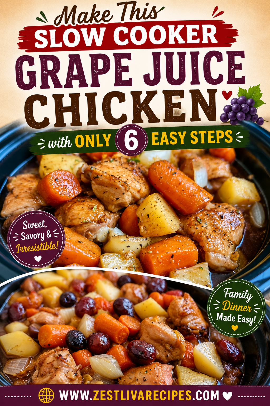 slow cooker white wine chicken stew