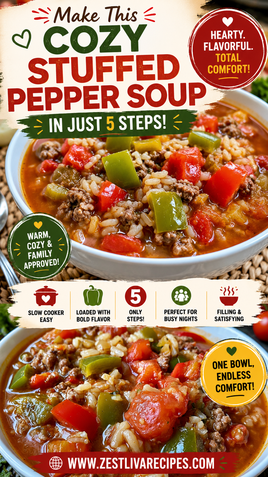 stuffed pepper soup crockpot
