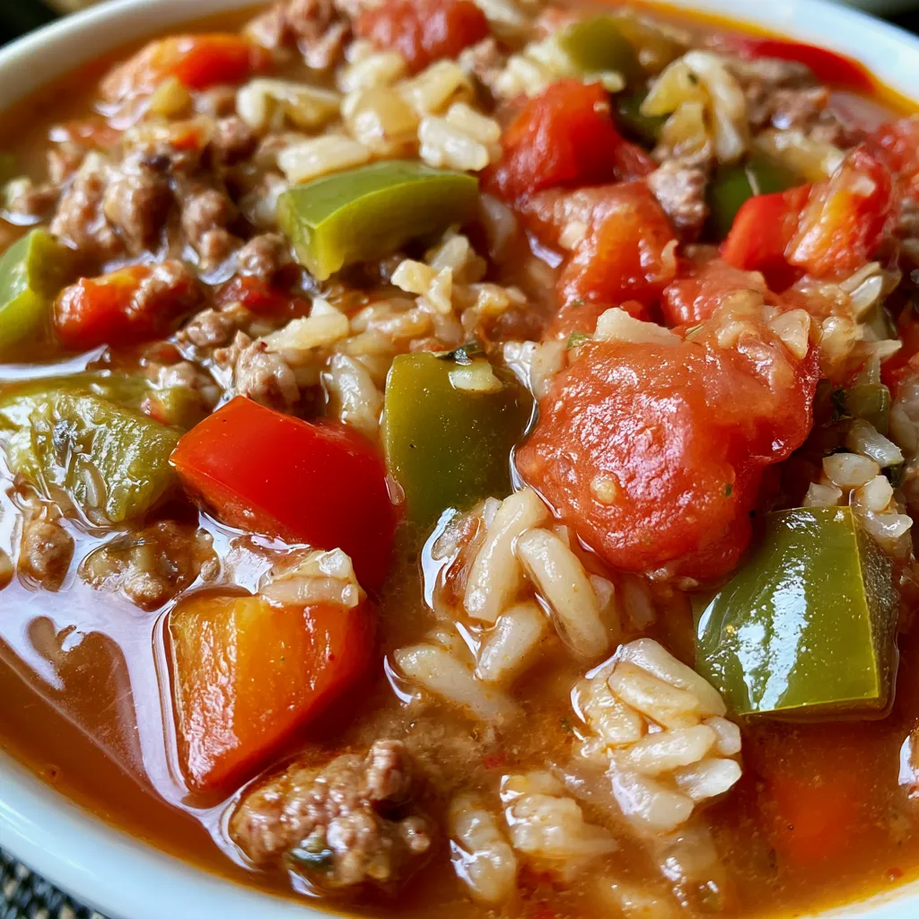 stuffed pepper soup crockpot