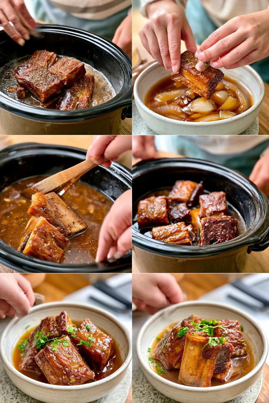 super tender crockpot beef short ribs